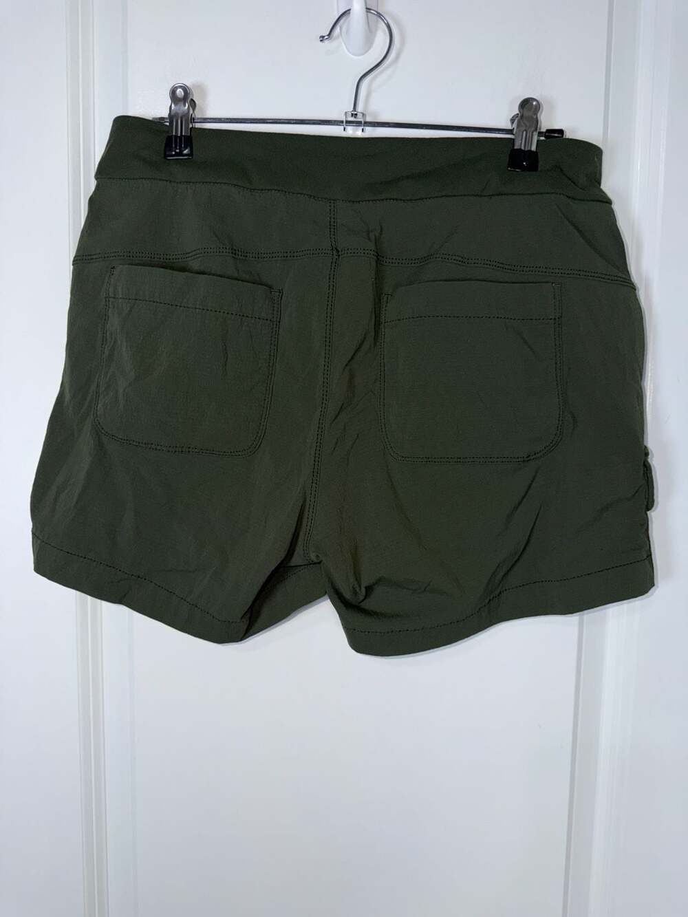 Athleta Trekkie Cargo Hiking Shorts Olive Green Size 4 - Picture 5 of 8